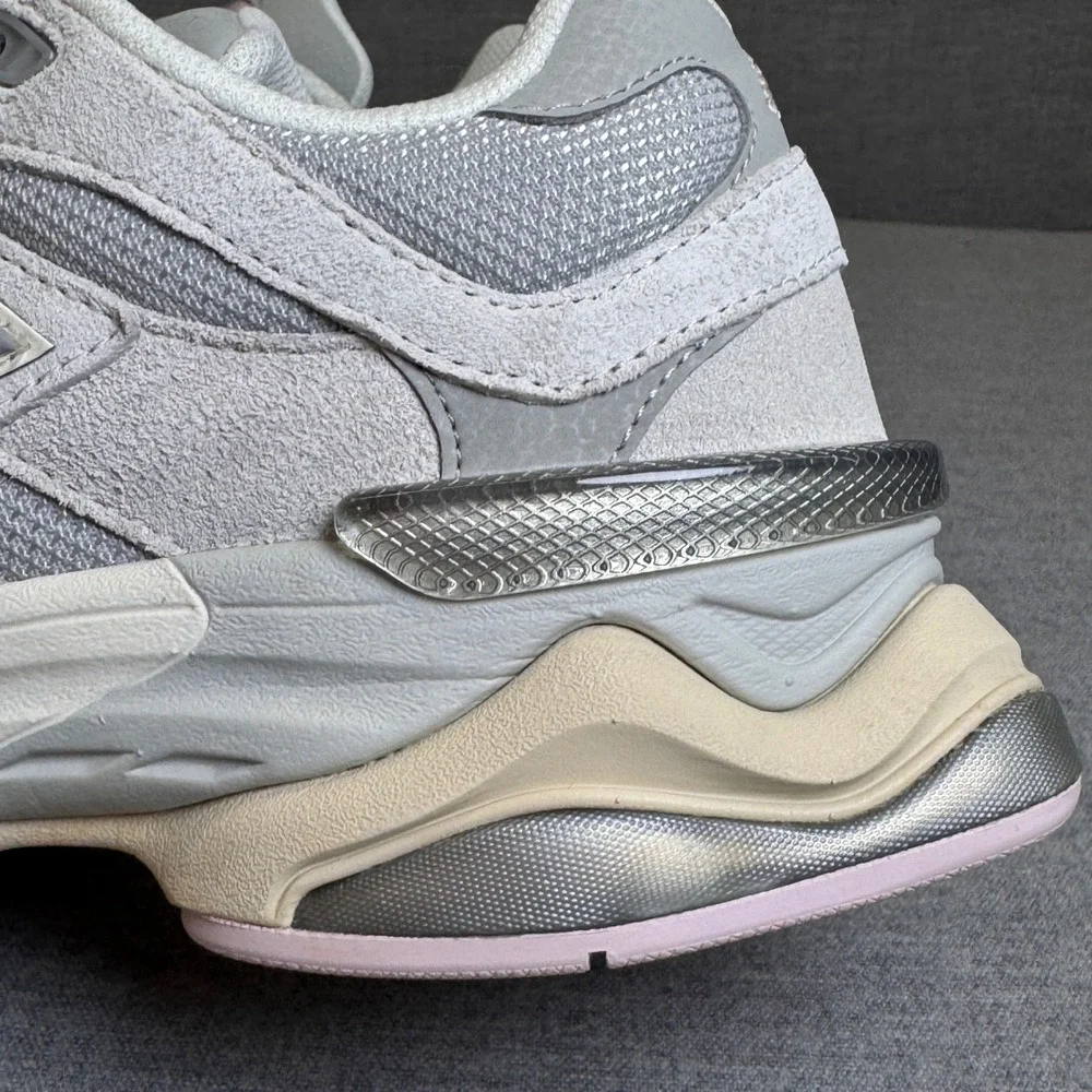 New Balance 9060 Grey Grey Pink Lifestyle Sneakers U9060GM Mens 8 Womens 9.5